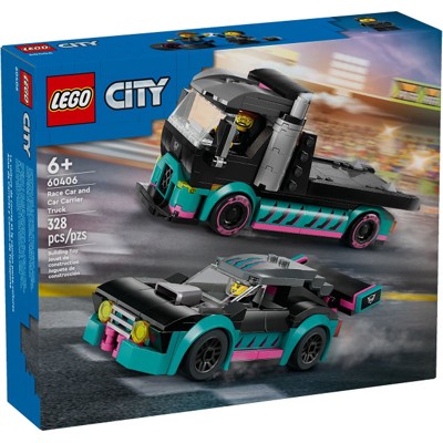 Race Car and Car Carrier Truck - 60406