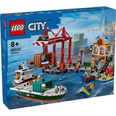 Seaside Harbor with Cargo Ship - 60422