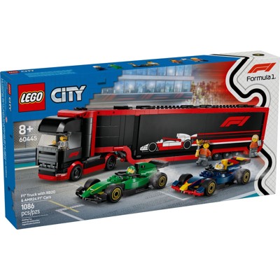 F1 Truck with RB20 & AMR24 F1 Cars - 60445
