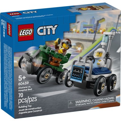 Airplane vs. Hospital Bed Race Car Pack - 60459