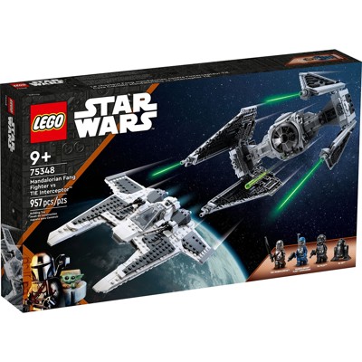 Mandalorian Fang Fighter vs. TIe Interceptor - 75348