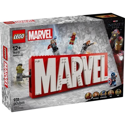 MARVEL Logo & Minifigures - 76313