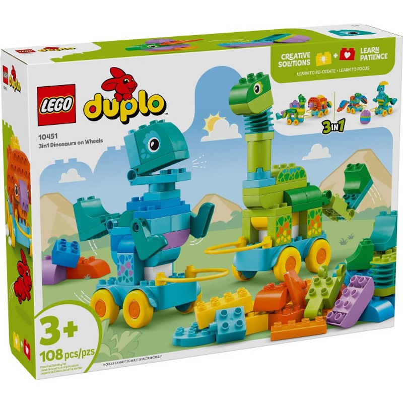 3in1 Dinosaurs on Wheels - 10451