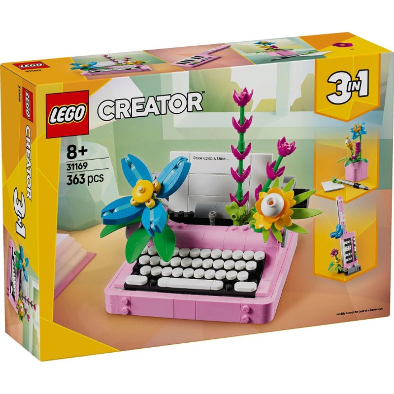 Typewriter with Flowers - 31169