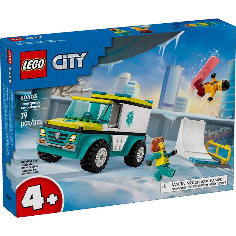 Emergency Ambulance and Snowboarder - 60403