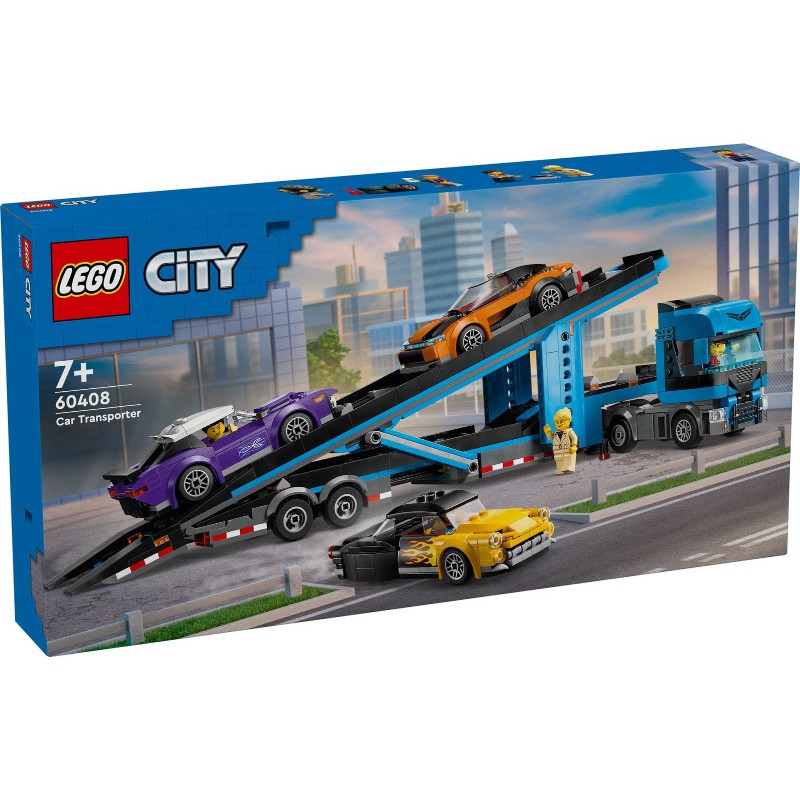 Car Transporter Truck with Sports Cars - 60408