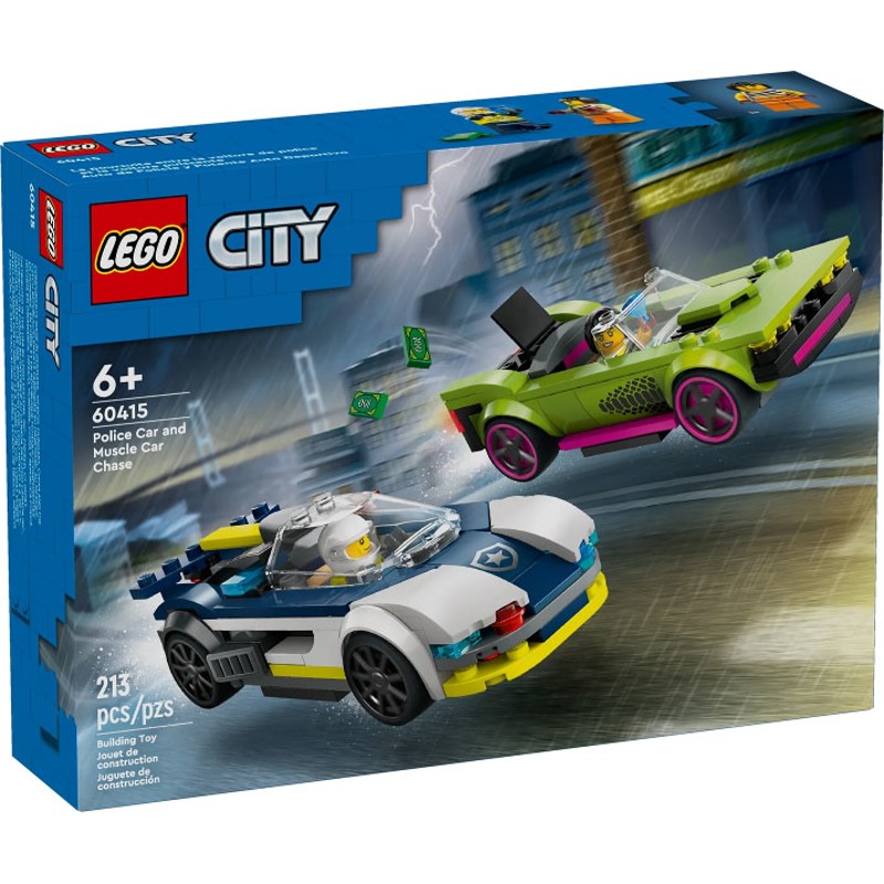 Police Car and Muscle Car Chase - 60415