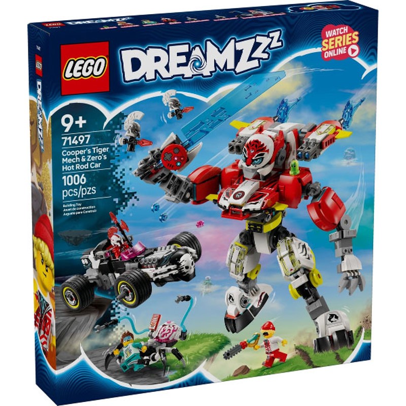 Cooper’s Tiger Mech & Zero’s Hot Rod Car - 71497