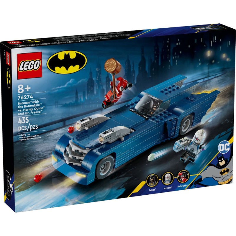 Batman with the Batmobile vs. Harley Quinn and Mr. Freeze - 76274