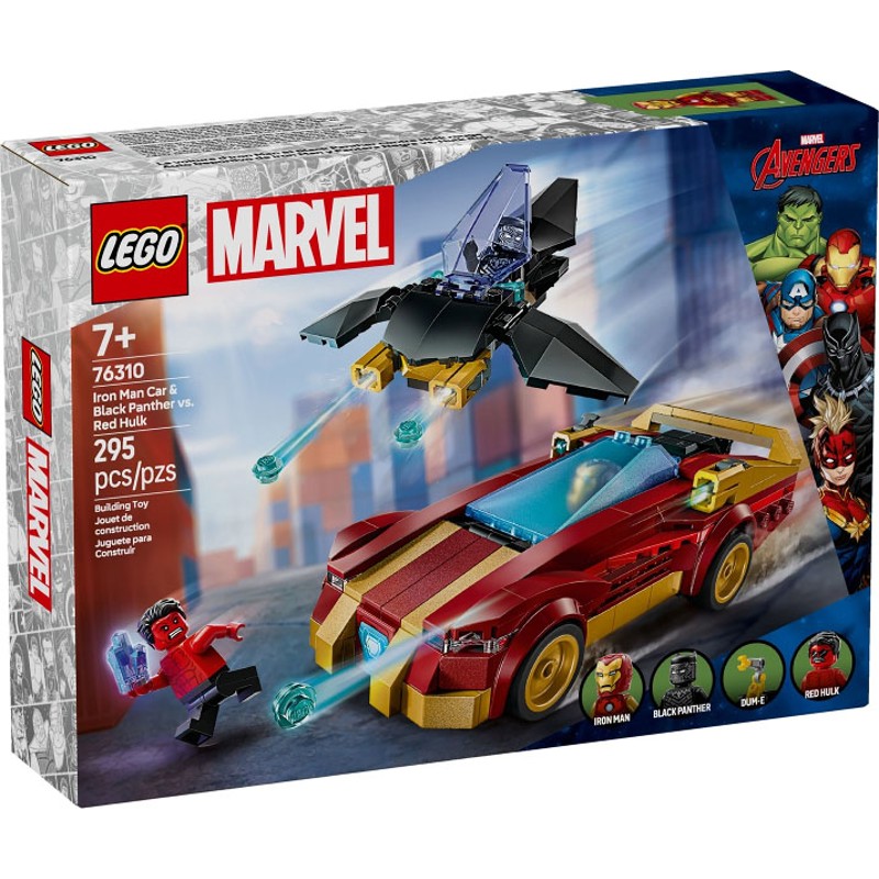 Iron Man Car & Black Panther vs. Red Hulk - 76310